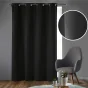 Rideau à Œillets 135 x 240 cm – Occultant Uni Noir