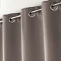 Rideau à Œillets 140 x 240 cm – Occultant Uni – Noisette