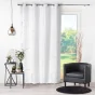 Lot de 2 rideaux tamisant 140 x 260 cm imprimé Bully Blanc