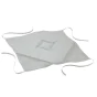 Galette 4 rabats 36 x 36 x 3.5 cm polyester uni essentiel Gris