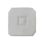 Galette 4 rabats 36 x 36 x 3.5 cm polyester uni essentiel Gris