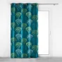Lot de 2 rideaux 140x260 cm à oeillets Vegetal bleu