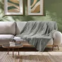 Plaid  ultra doux 180 x 220 cm – Flanelle Unie Flanou Gris