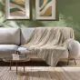 Plaid  ultra doux 180 x 220 cm – Flanelle Unie Flanou Taupe