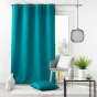 RideauRideau grande hauteur à œillets 140 x 280 cm – Polyester uni Essentiel Petrole