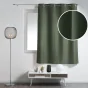 Rideau à œillets petite hauteur 140 x 180 cm – polyester uni essentiel – Kaki