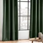 Rideau grande hauteur à œillets 140 x 280 cm – Polyester uni Essentiel Kaki