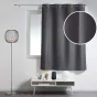 Rideau à œillets petite hauteur 140 x 180 cm – polyester uni essentiel – Beton
