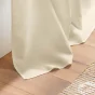 Rideau à œillets petite hauteur 140 x 180 cm – polyester uni essentiel – Naturel