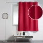 Rideau à œillets petite hauteur 140 x 180 cm – polyester uni essentiel – Rouge