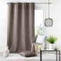Rideau À Œillets 140 x 260 cm Polyester Uni Essentiel - Taupe