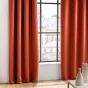 Rideau Occultant Grande Hauteur 135 x 280 cm – Uni Terracotta – À Œillets