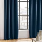 Rideau Occultant Grande Hauteur 135 x 280 cm – Uni Bleu Marine – À Œillets