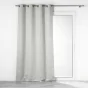 Rideau à œillets 140 x 260 cm – 100% Occultant Jacquard Lunella Gris Perle