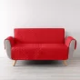 Protège-Canapé Matelassé 223 x 179 cm – Microfibre Unie LOUNGE Rouge