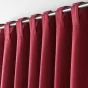 Rideau à passants cache-volants en coton – 140 x 240 cm – Mistraline Bordeaux