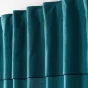 Rideau à passants cache-volants en coton – 140 x 240 cm – Mistraline Bleu canard