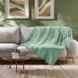 Plaid  ultra doux 180 x 220 cm – Flanelle Unie Flanou Sauge