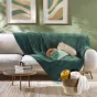 Plaid  ultra doux 180 x 220 cm – Flanelle Unie Flanou Camel
