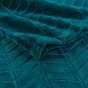  Plaid 180 x 220 cm en flanelle relief uni – Modèle ARYA – Coloris Bleu 
