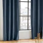 Lot de 2 rideaux à œillets 140 x 240 cm – Shantung effet brillant – Shana Marine