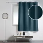 Rideau à œillets petite hauteur 140 x 180 cm – polyester uni essentiel – Navy