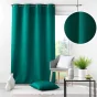 Rideau À Œillets 140 x 260 cm Polyester Uni Essentiel - Vert émeraude