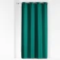 Lot de 4 Rideaux à Oeillets 140 x 260 cm – Polyester Uni Essentiel – Emeraude