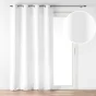Lot de 2 Rideaux à œillets 140 x 260 cm – Velours à relief Verra Blanc