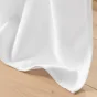 Rideau à œillets 140 x 260 cm – Velours à relief Verra Blanc