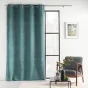Lot de 2 Rideaux à œillets 140 x 260 cm – Velours à relief Verra Sauge