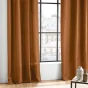 Rideau à œillets 140 x 260 cm en microfibre unie – Absolu Camel