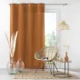 Rideau à œillets 140 x 260 cm en microfibre unie – Absolu Camel