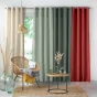  Rideau à œillets 140 x 260 cm en microfibre unie – Absolu Grenade