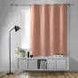  Rideau occultant à œillets 135 x 180 cm – Uni Blush – Petite hauteur –