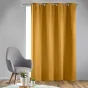 Lot de 2 rideaux à œillets 135x240 cm – Occultants unis – Coloris Ocre