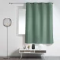 Rideau à œillets petite hauteur 140 x 180 cm – polyester uni essentiel – Cèdre