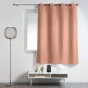 Rideau à œillets petite hauteur 140 x 180 cm – polyester uni essentiel – Blush