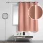 Rideau à œillets petite hauteur 140 x 180 cm – polyester uni essentiel – Blush