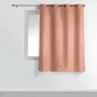 Rideau à œillets petite hauteur 140 x 180 cm – polyester uni essentiel – Blush