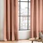  Rideau À Œillets 140 x 260 cm Polyester Uni Essentiel – Blush