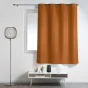 Rideau à œillets petite hauteur 140 x 180 cm – polyester uni essentiel – Camel