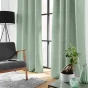 Rideau à œillets 140 x 260 cm – Polyester uni Soline – Sauge