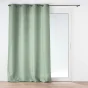 Rideau à œillets 140 x 260 cm – Polyester uni Soline – Sauge