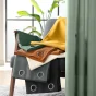 Rideau à œillets 140 x 260 cm – Polyester uni Soline – Béton