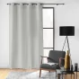 Rideau à œillets 140 x 260 cm – Uni Soline Gris