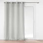 Rideau à œillets 140 x 260 cm – Uni Soline Gris