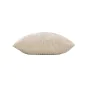 Coussin Déco 45x45 cm – Flanelle Relief Unie – Déhoussable – Beige 