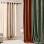 Rideau à œillets 140 x 260 cm – Bouclette unie WINONA – Coloris Naturel