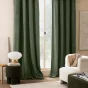 Rideau à œillets 140 x 260 cm – Bouclette unie WINONA – Coloris Cèdre